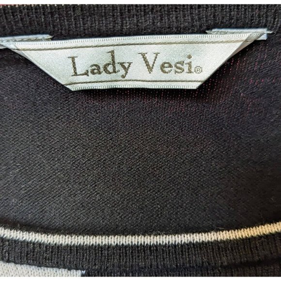 NWT NEW Lady Vesi NCAA UC Cincinnati Bearcats Women's Small Argyle Sweater - Picture 3 of 4